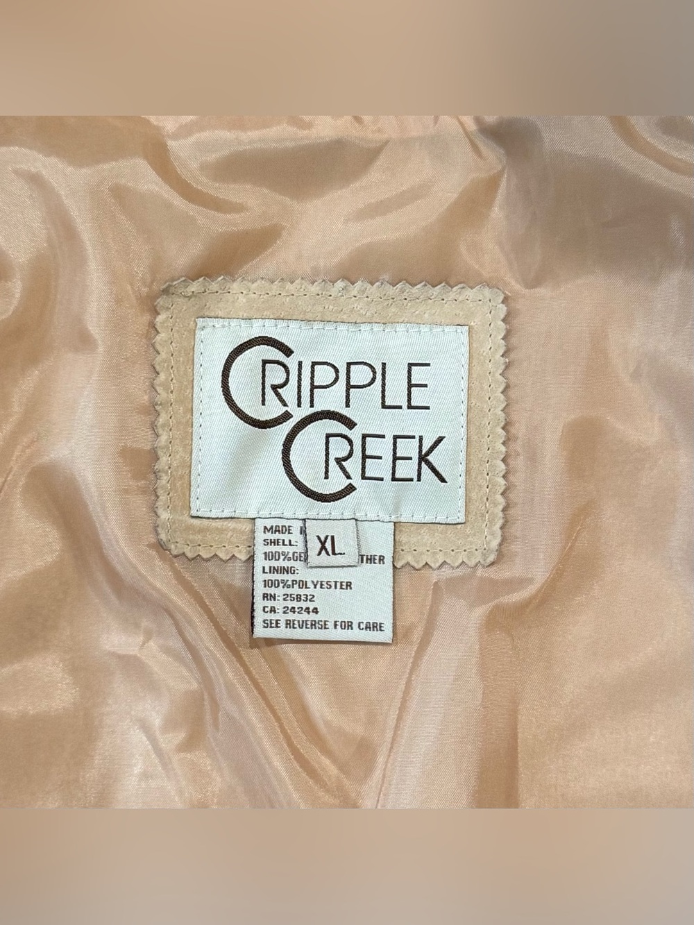 Cripple Creek Western Suede Fringe Jacket - Picture 11 of 12